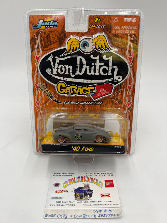 Jada Toys Von Dutch Garage 40 Ford Primer Gray 215D