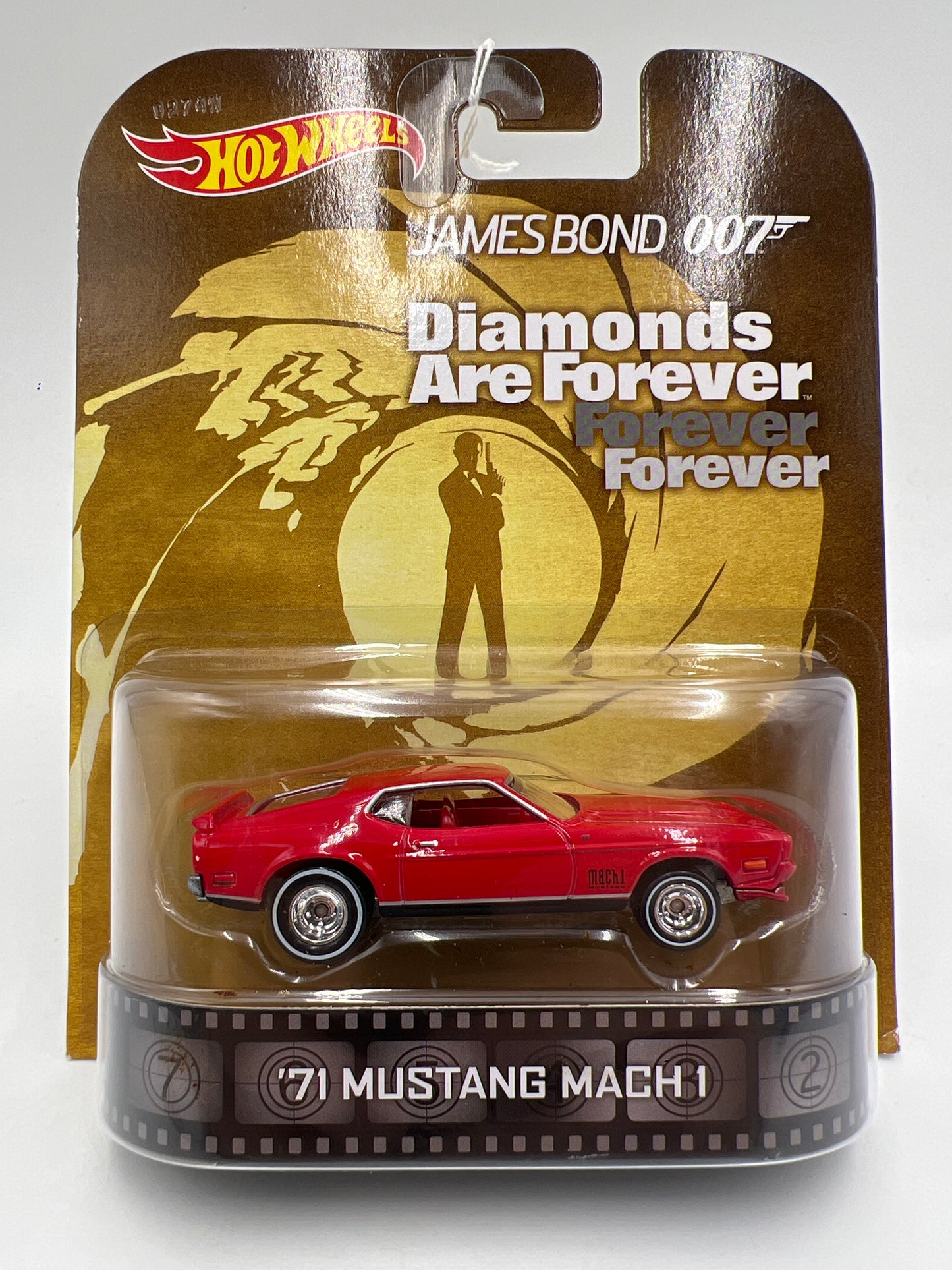 Hot Wheels Premium Retro Entertainment 007 Diamonds Are Forever 71 Mustang Mach 1 Red