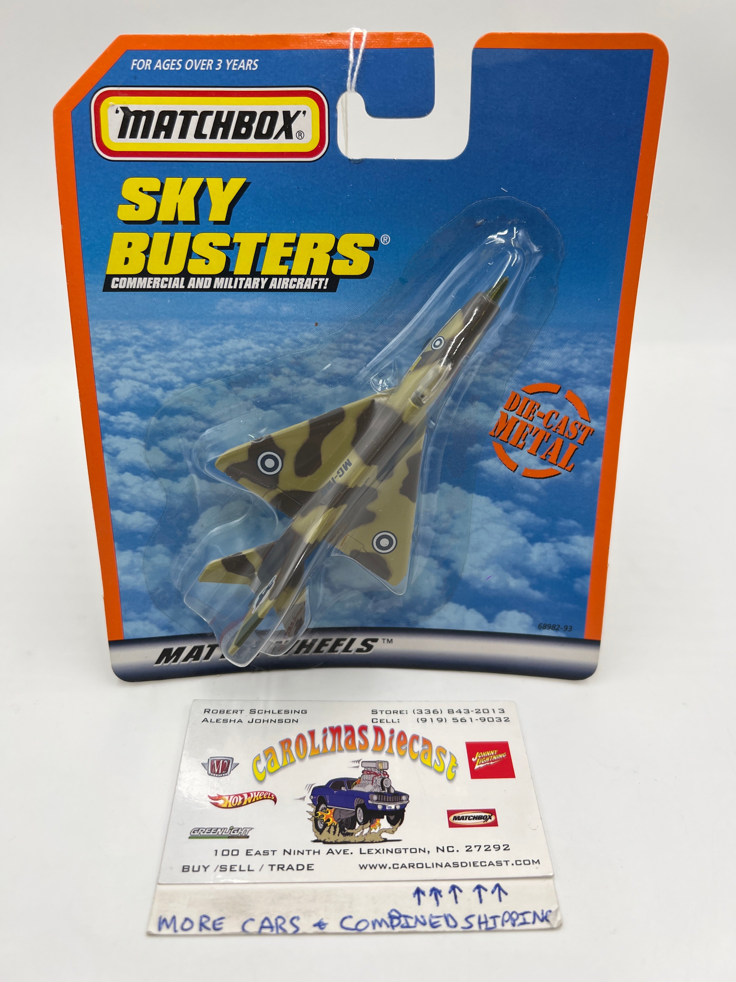 Matchbox Sky Busters Mig-21 Camo Green/Brown WW7 – carolinasdiecast
