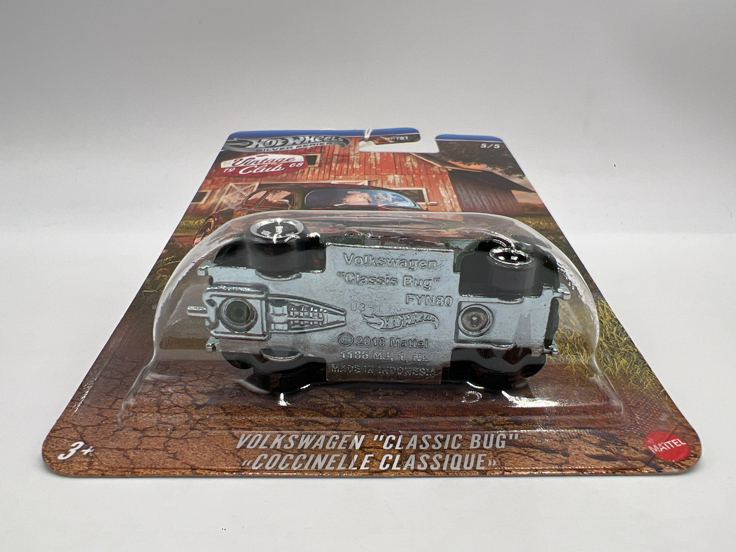 2025 Hot Wheels Silver Series Vintage Club Grand Prix #5 Chase Volkswagen Classic Bug Green