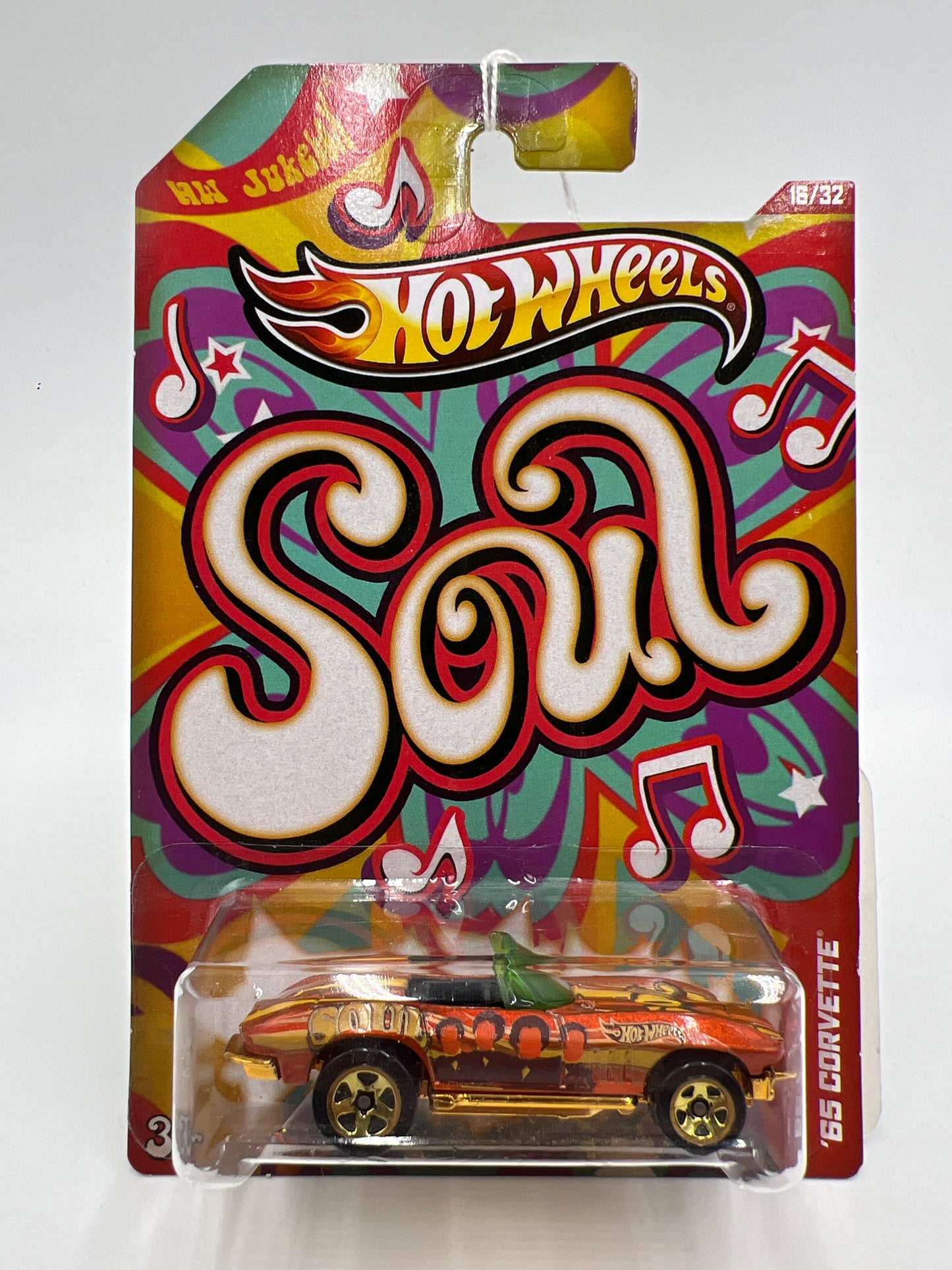 2013 Hot Wheels Jukebox #16 Soul 65 Corvette Orange 152F