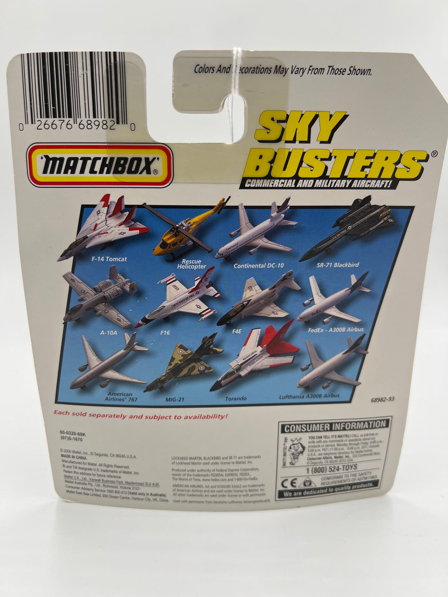 Matchbox Sky Busters Mig-21 Camo Green/Brown WW7