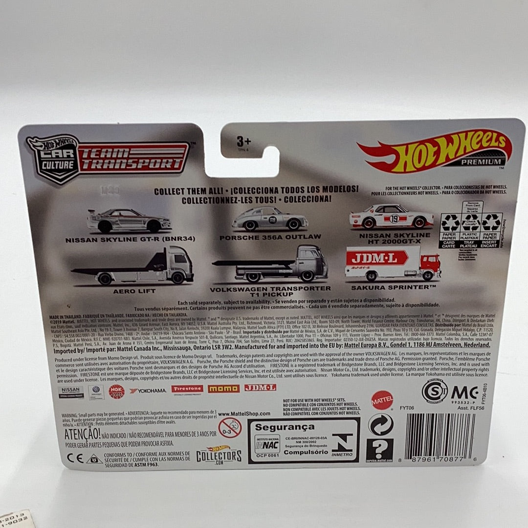 Hot wheels car culture team transport #13 Porsche 356A outlaw Volkswagen transporter T1 Pickup 278G