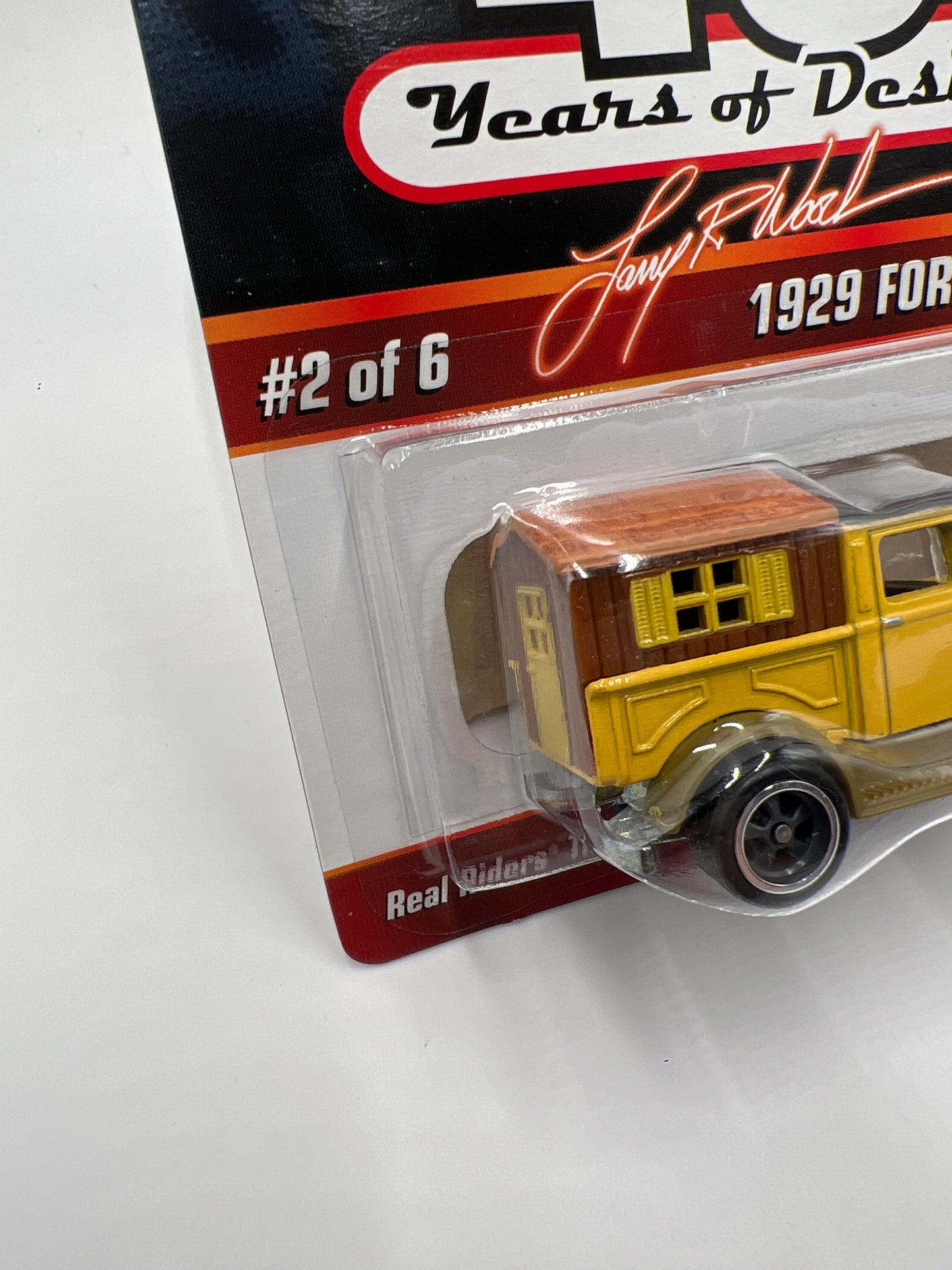 Hot Wheels Larry Wood 40 Years Of Design #2485/6500 1929 Ford Pickup Yellow W/Protector