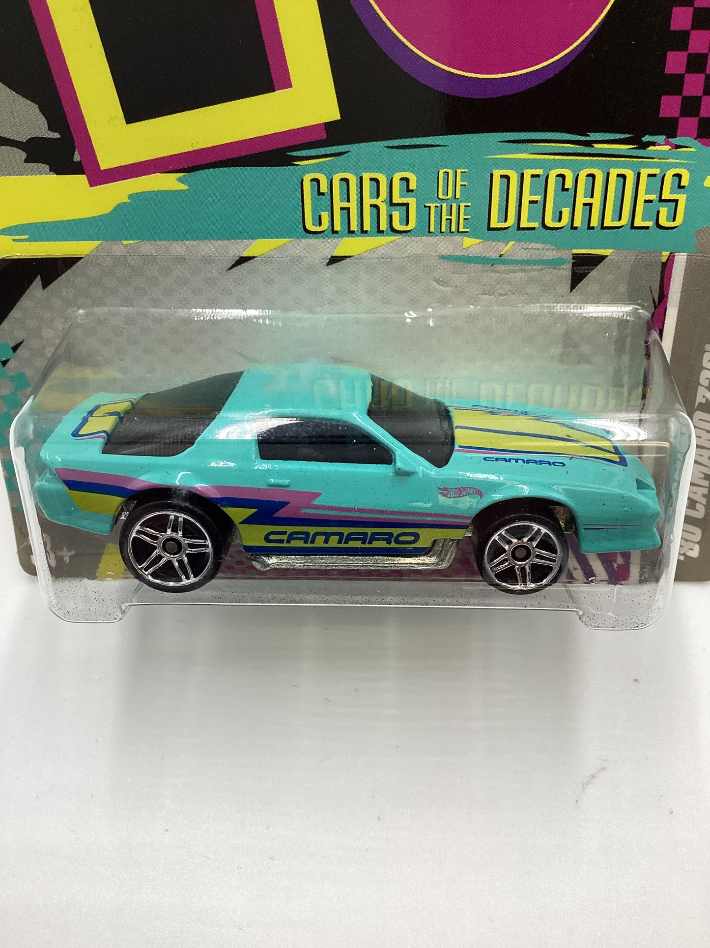 2011 Hot Wheels Cars of the Decades The 80s #23 80 Camaro Z28 Light Blue 157G