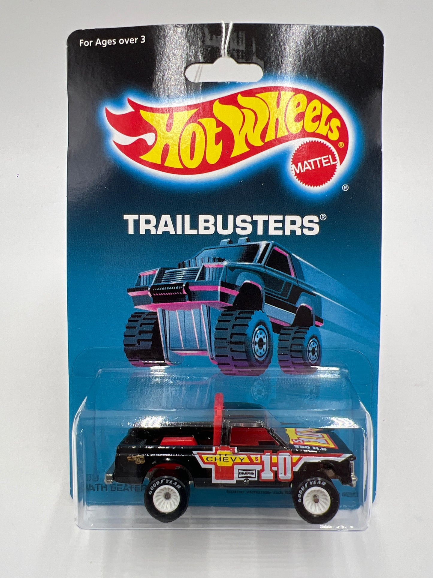 Hot Wheels 30 Years 1970 Authentic Commemorative Replica Trailbusters Path Beater Chevy S10 Black W/Real Riders