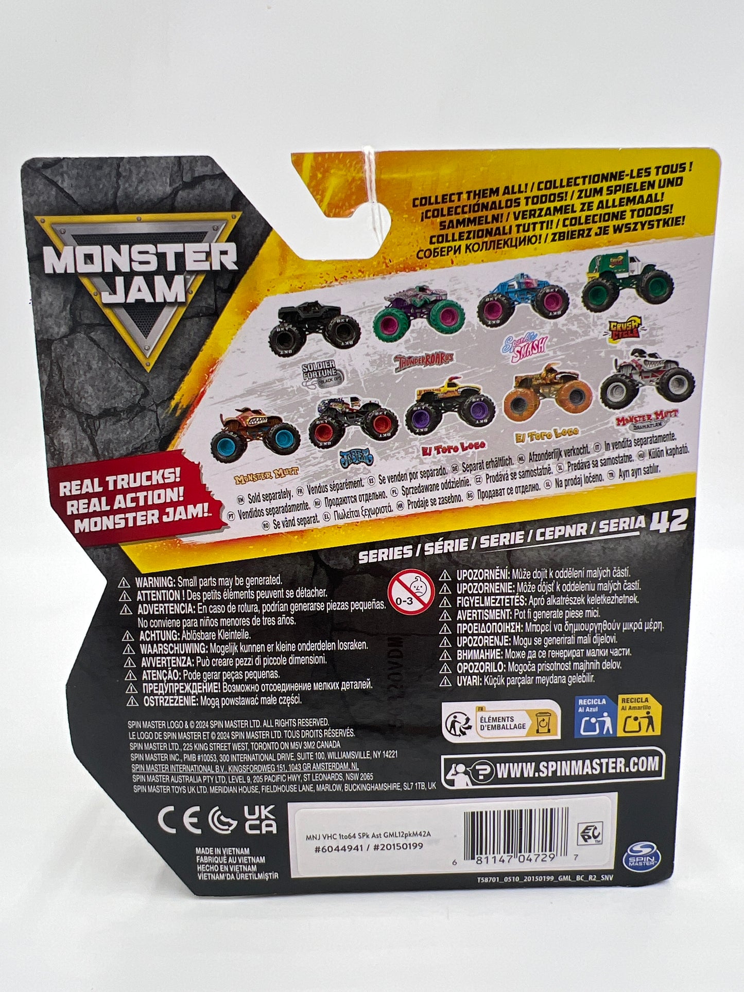 2025 Monster Jam Series 42 On The Job Crush Cycle 129B