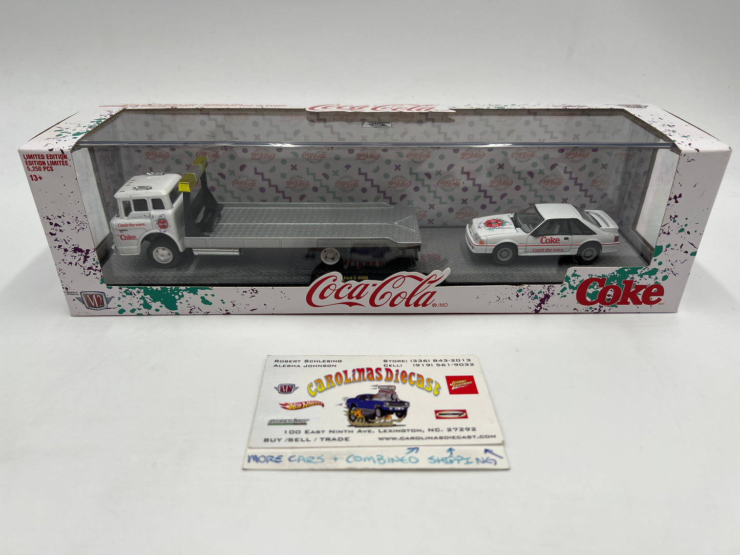 M2 Machines Auto Haulers Coca Cola 1990 Ford C-8000 & 1990 Ford Mustang GT TW05