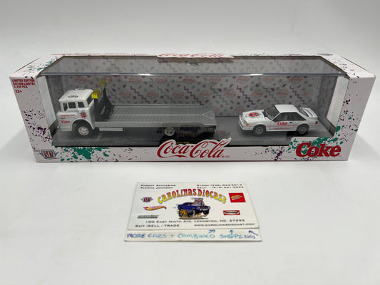 M2 Machines Auto Haulers Coca Cola 1990 Ford C-8000 & 1990 Ford Mustang GT TW05