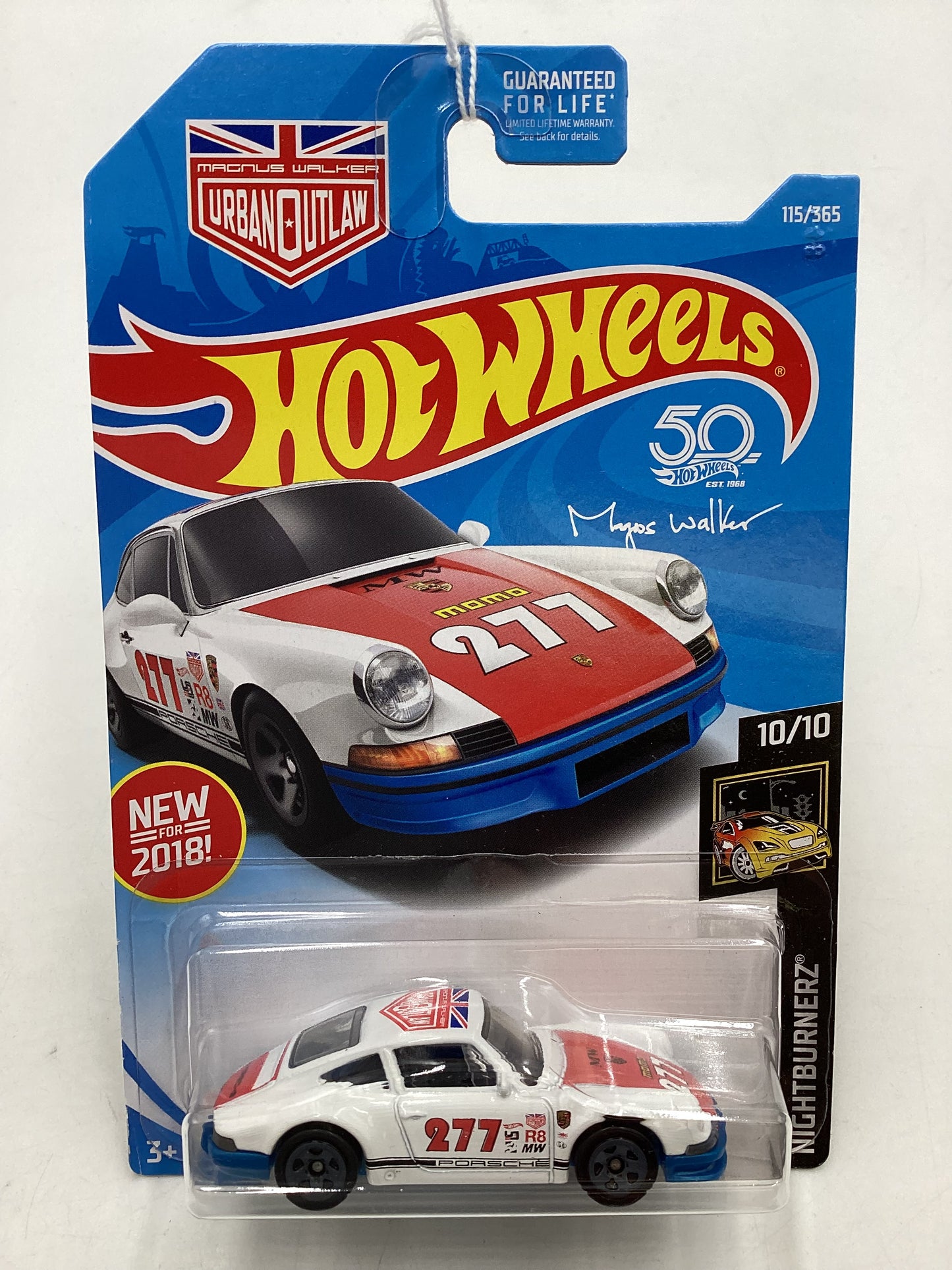 2018 Hot Wheels #115 White 71 Porsche 911 101G