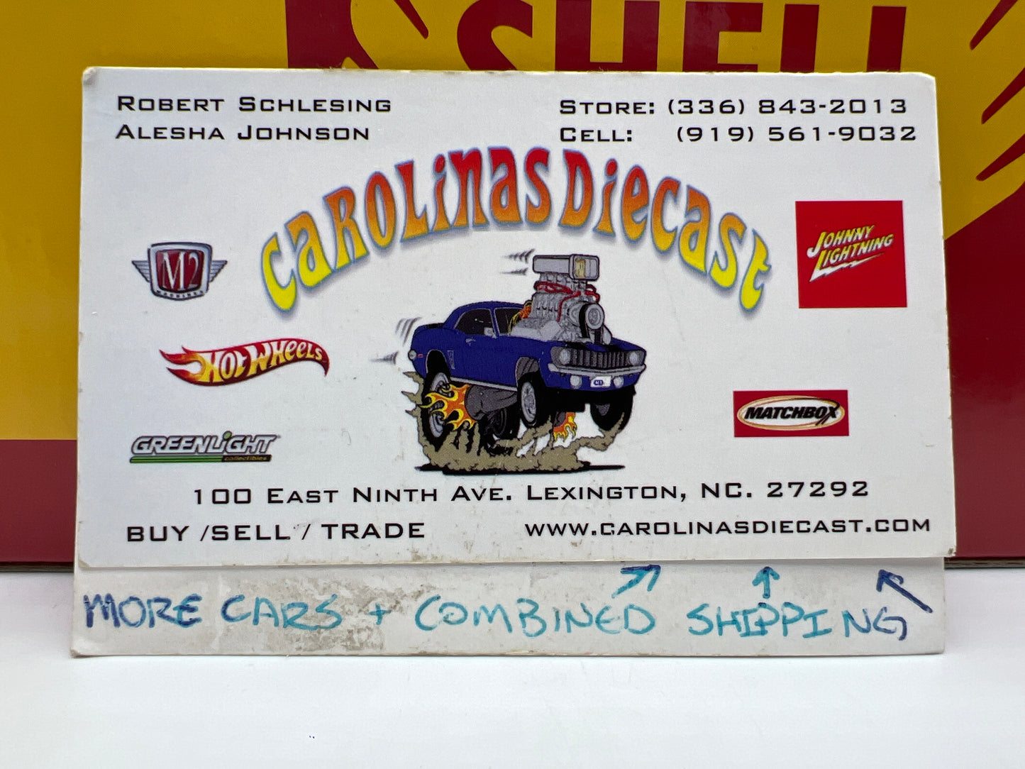 M2 Machines 1/24 CHASE Shell 1966 Ford Mustang 2+2 GT White/Yellow R133