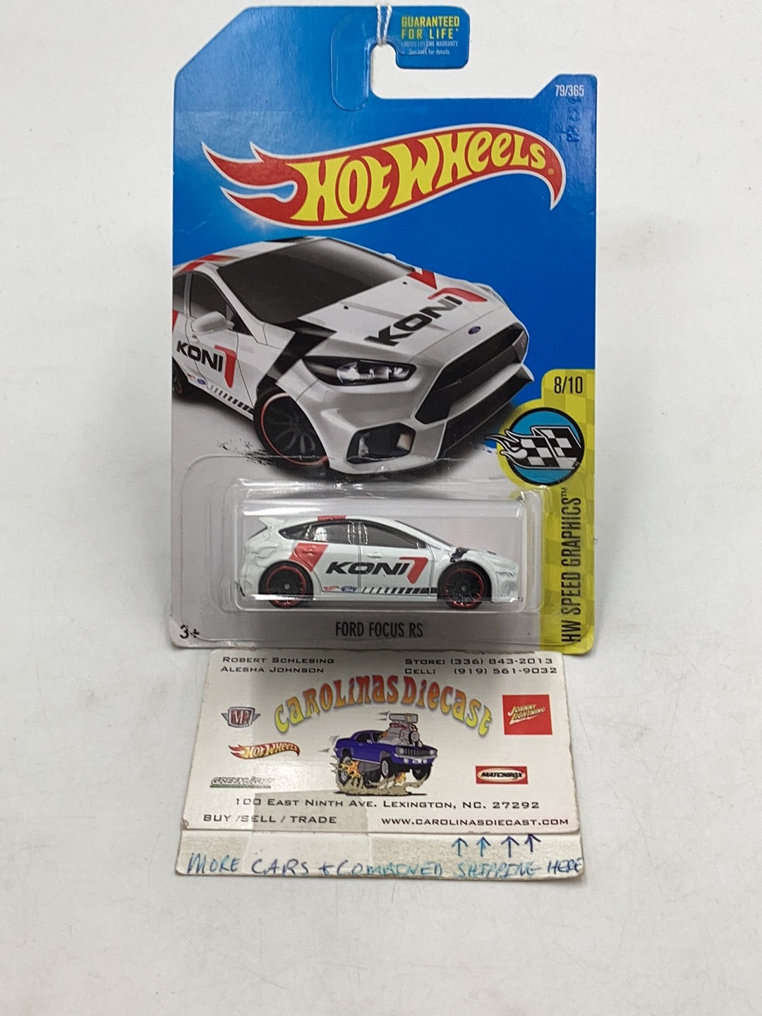 2017 Hot Wheels #79 Ford Focus RS Koni 33B