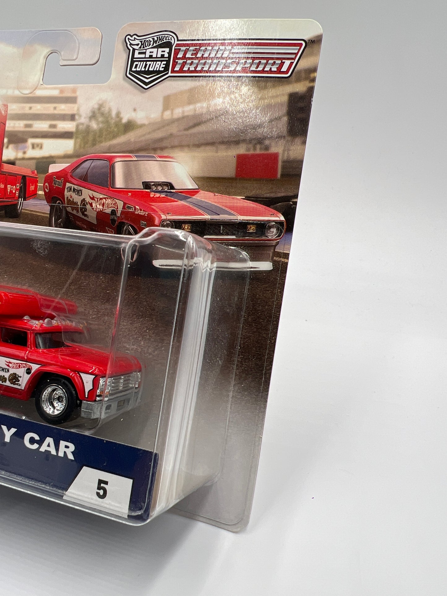 Hot Wheels Car Culture Team Transport #5 Plymouth Duster Funny Car Mongoose & Retro Rig W/Protector