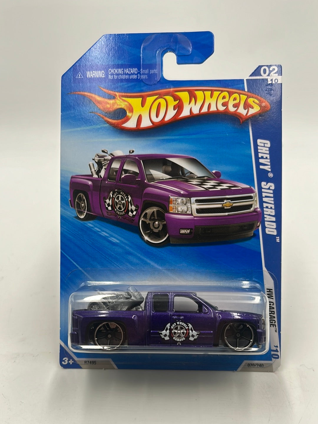 Hot Wheels 2010 HW Garage Chevy Silverado Purple 70/240