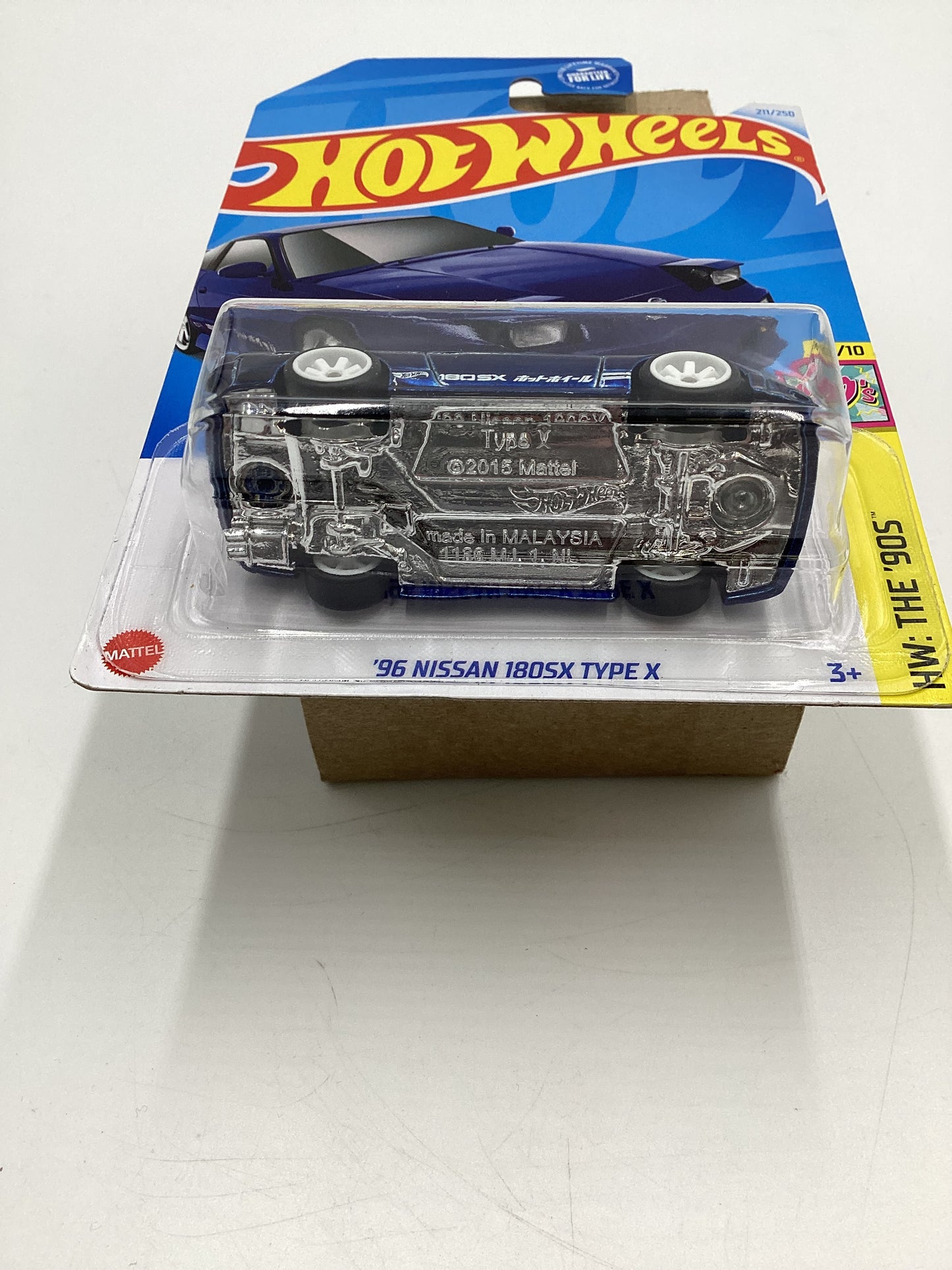 2024 Hot Wheels Super Treasure Hunt #211 96 Nissan 180SX Type X Blue W/Protector