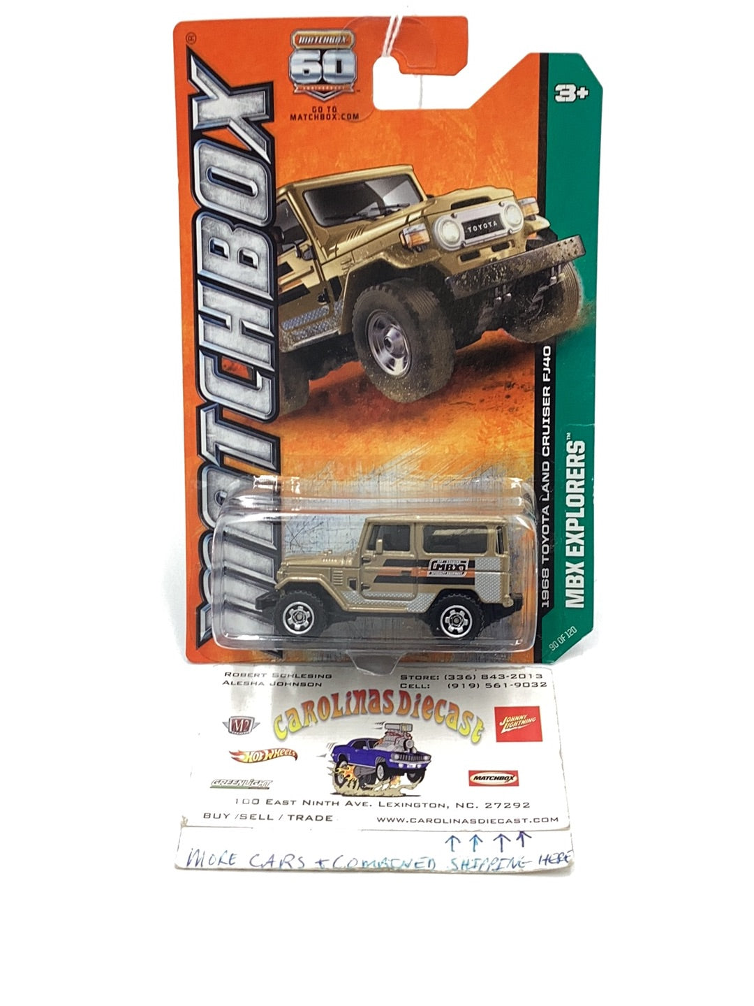 Matchbox #90 1968 Toyota Land Cruiser FJ40 217A