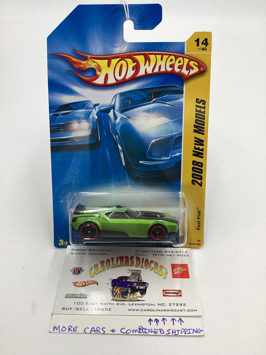 2008 Hot Wheels New Models #14 Fast Fish Green VV3