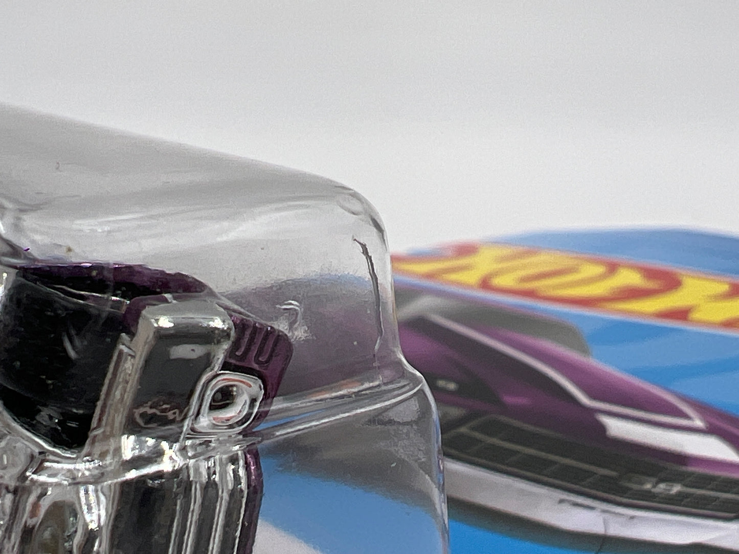 2024 Hot Wheels F Case Super Treasure Hunt #132 72 El Camino Purple W/Protector Small Crack In Blister