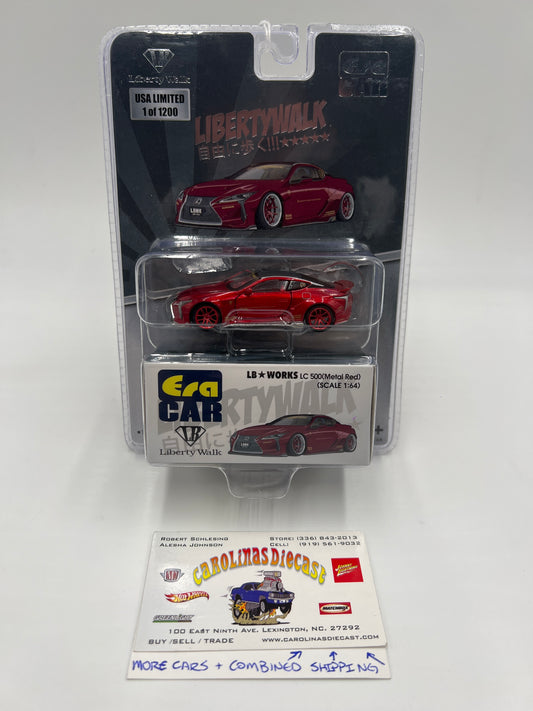 Era Car USA Limited 1/1200 CHASE LB Works Lexus LC500 Metal Red Libertywalk