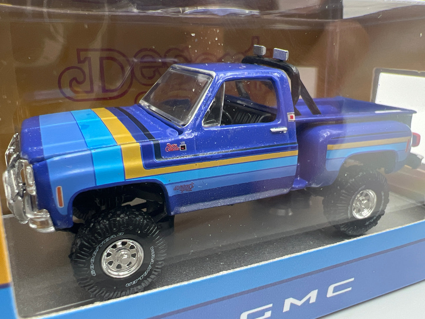2026 M2 Machines WMTS22 Walmart Exclusive 1976 GMC Sierra 15 Desert Fox Blue
