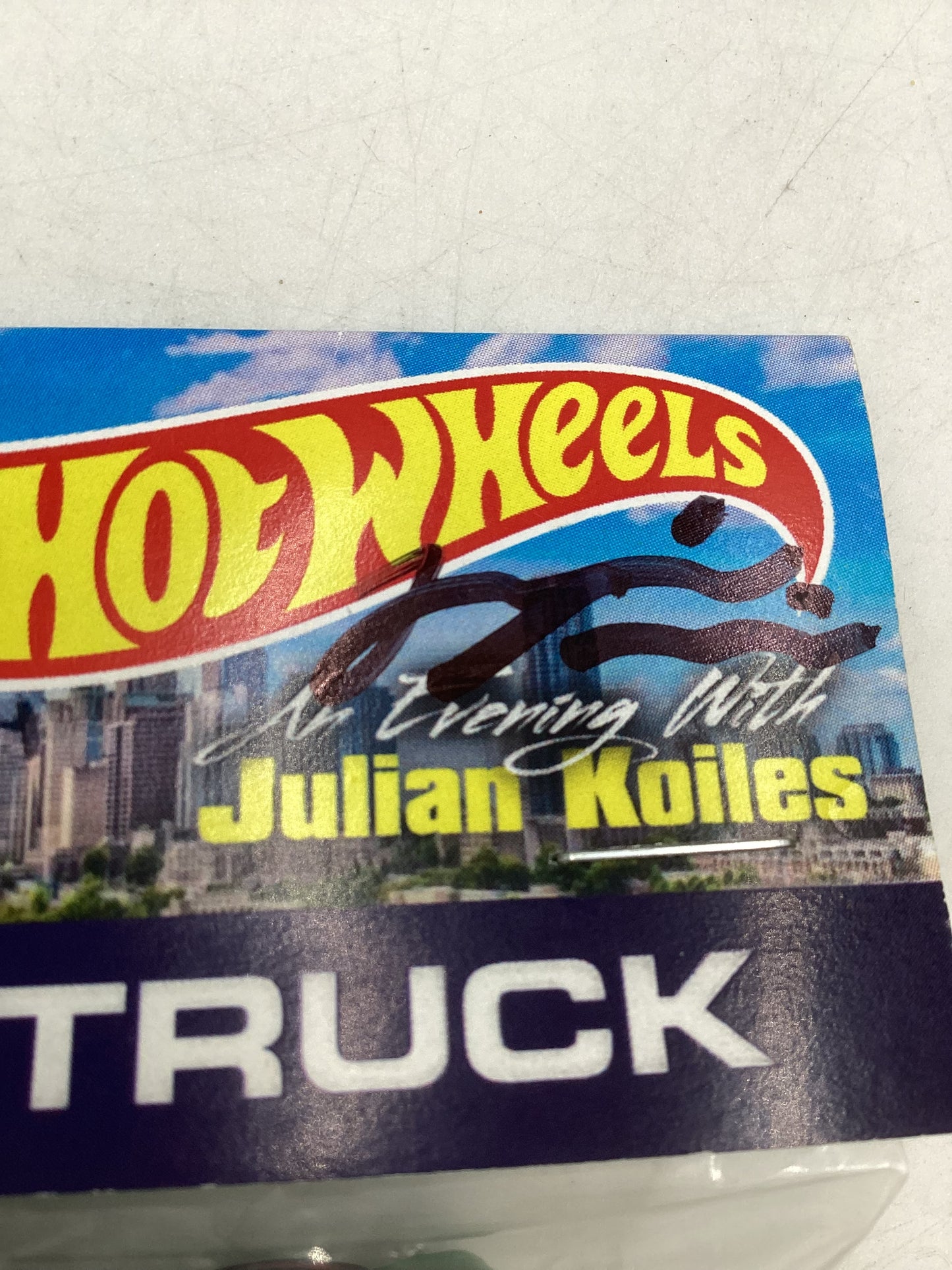 2022 Hot Wheels 22nd Annual Collectors Nationals VW Drag Truck Green Signed by Julian Koiles