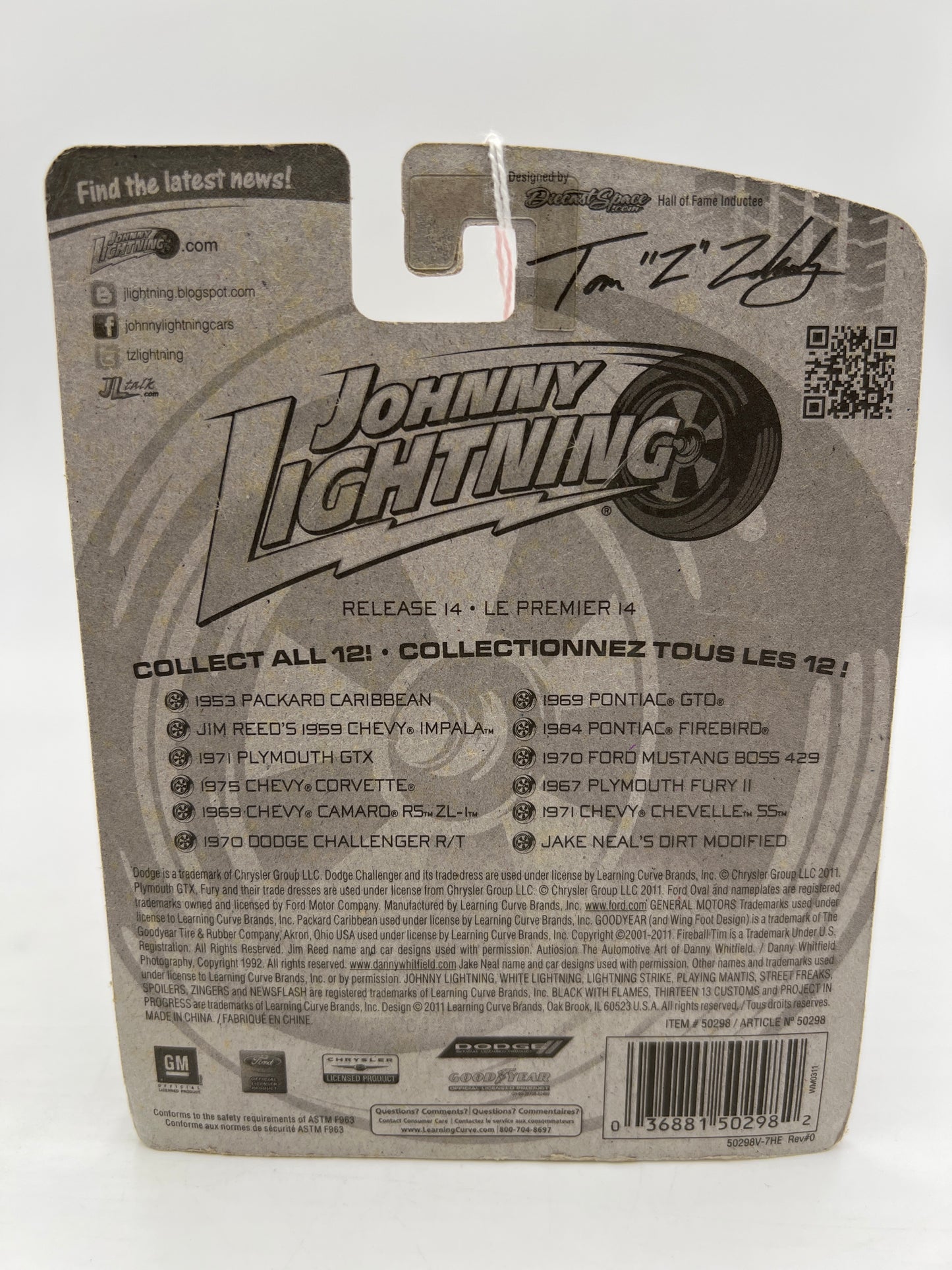 Johnny Lightning #14 1953 Packard Caribbean White 223F