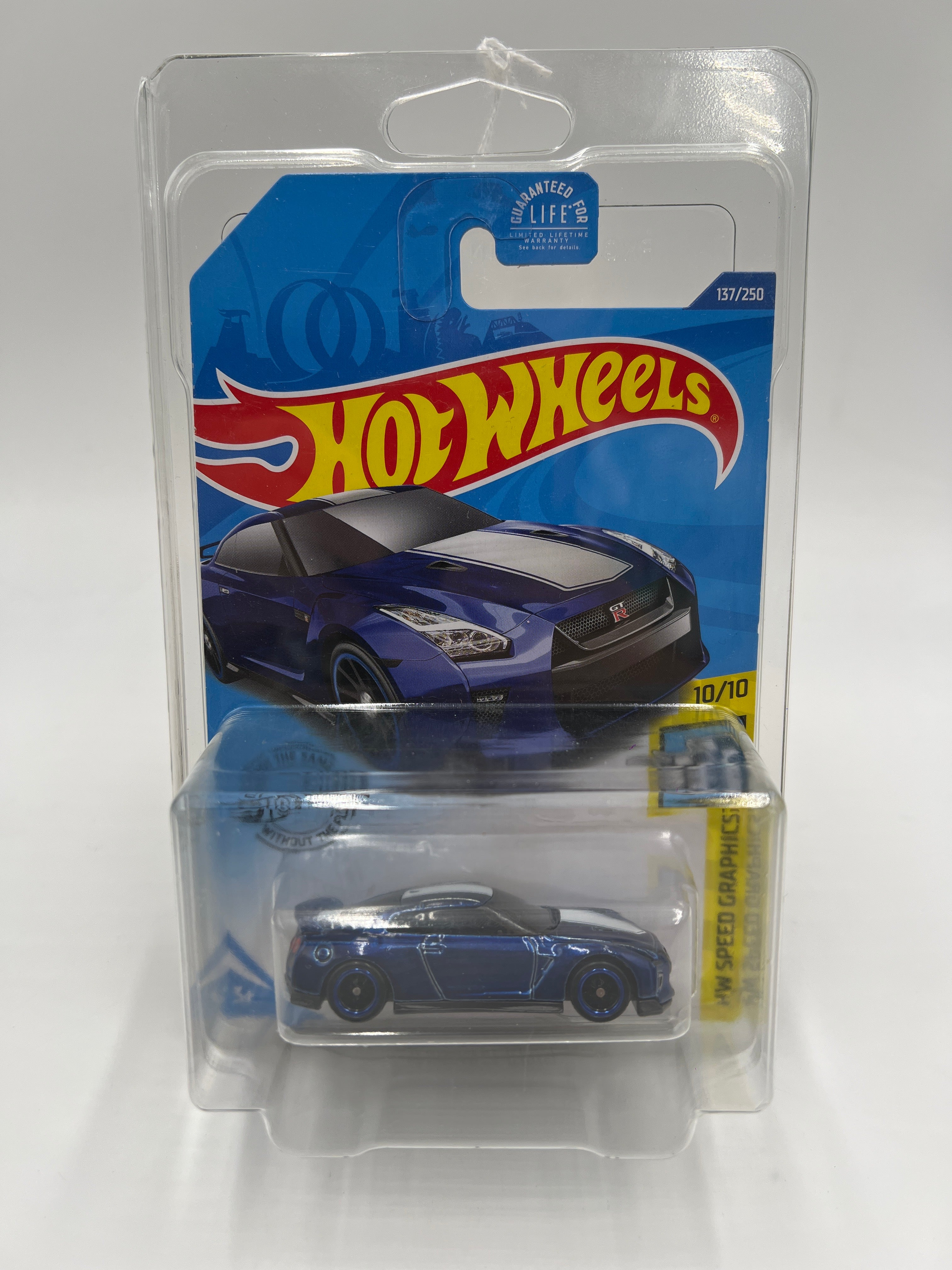 2020 Hot Wheels Super Treasure Hunt #137 17 Nissan GT-R R35 Blue W