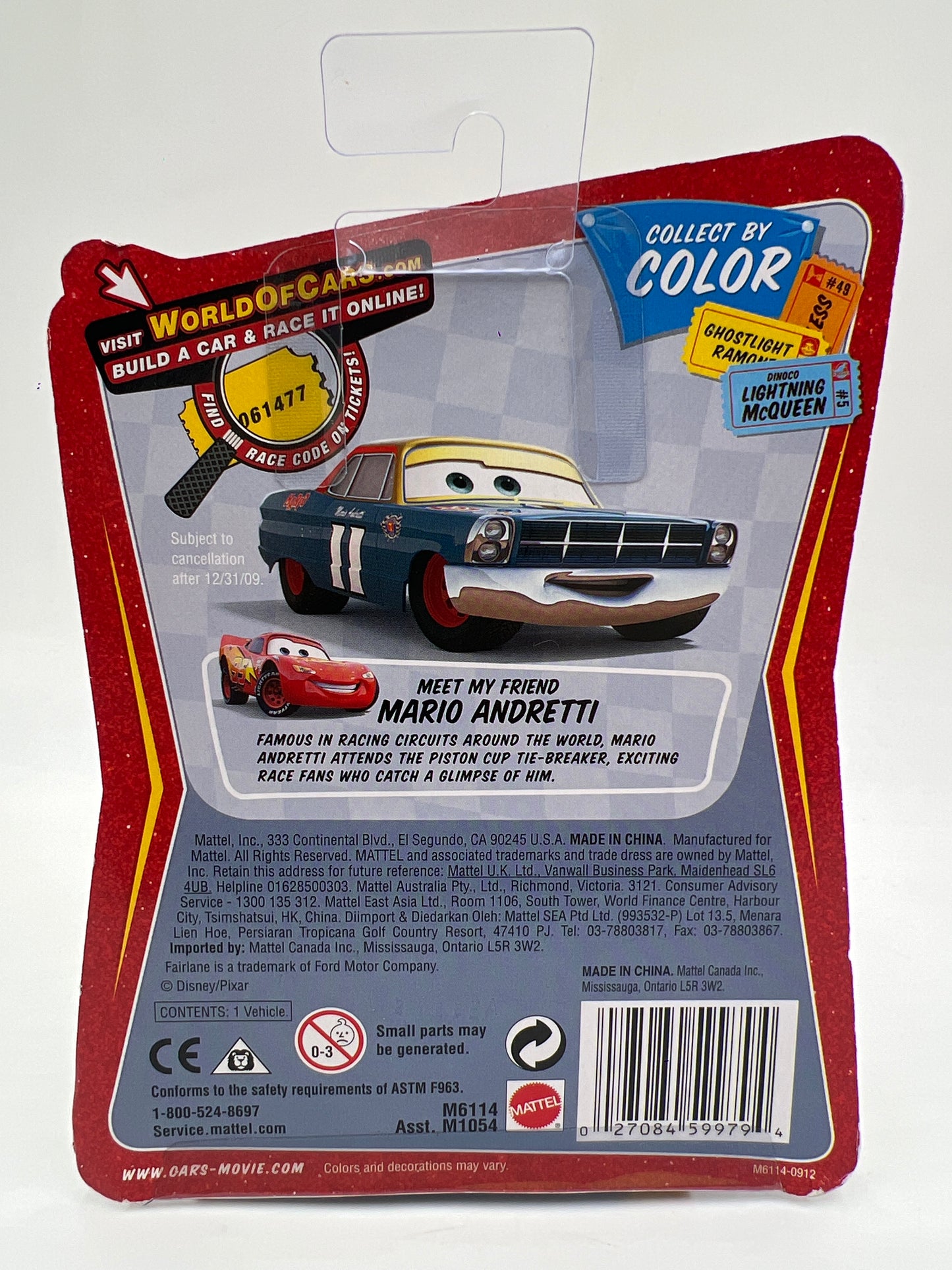Disney Pixar Cars Race O Rama #36 Spin Out McQueen