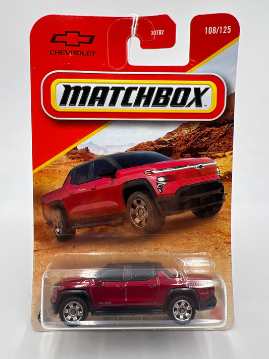 2025 Matchbox #108 2024 Chevy Silverado EV Red 209F