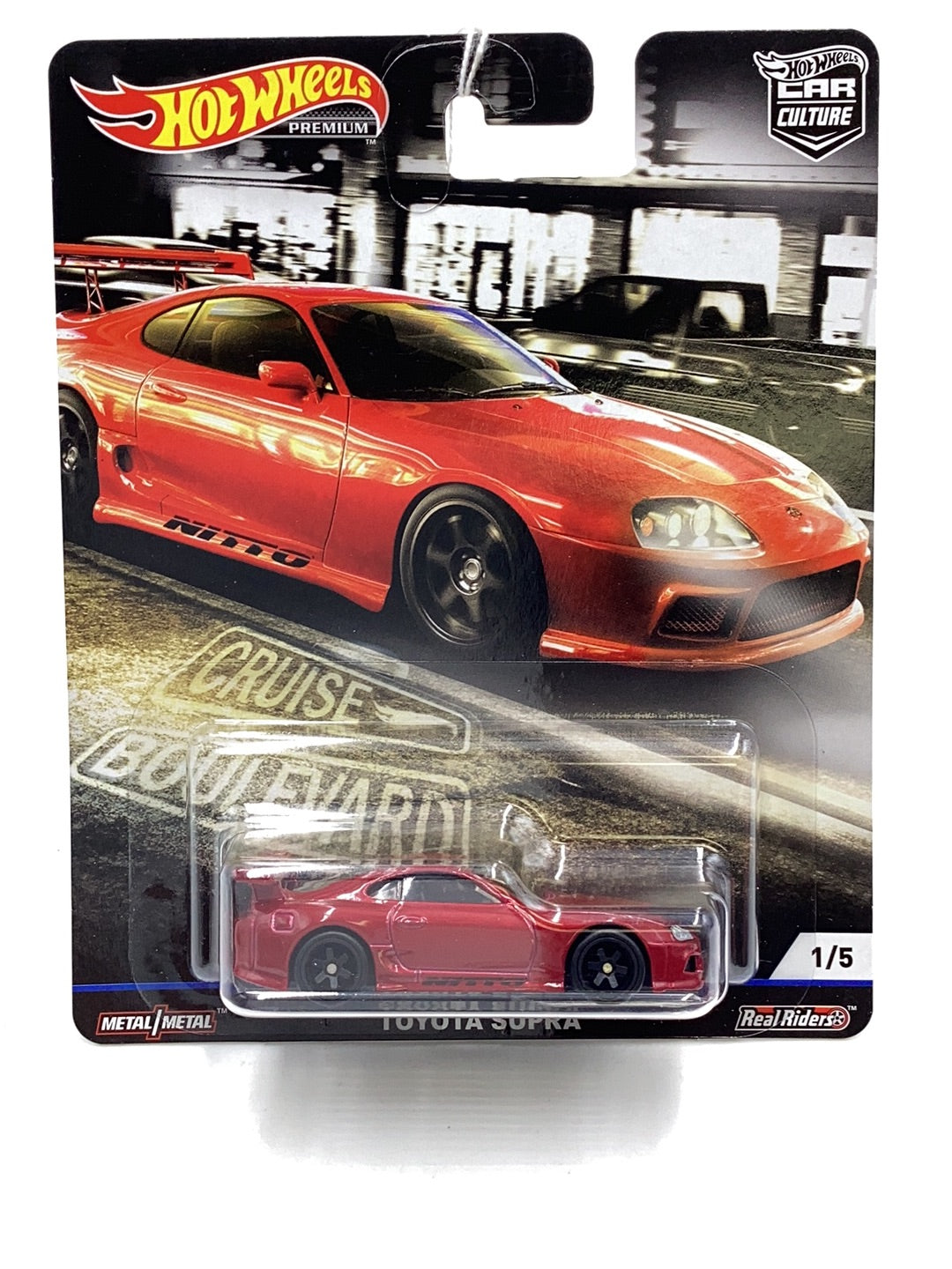 Hot Wheels Cruise boulevard Toyota Supra 1/5 with protector