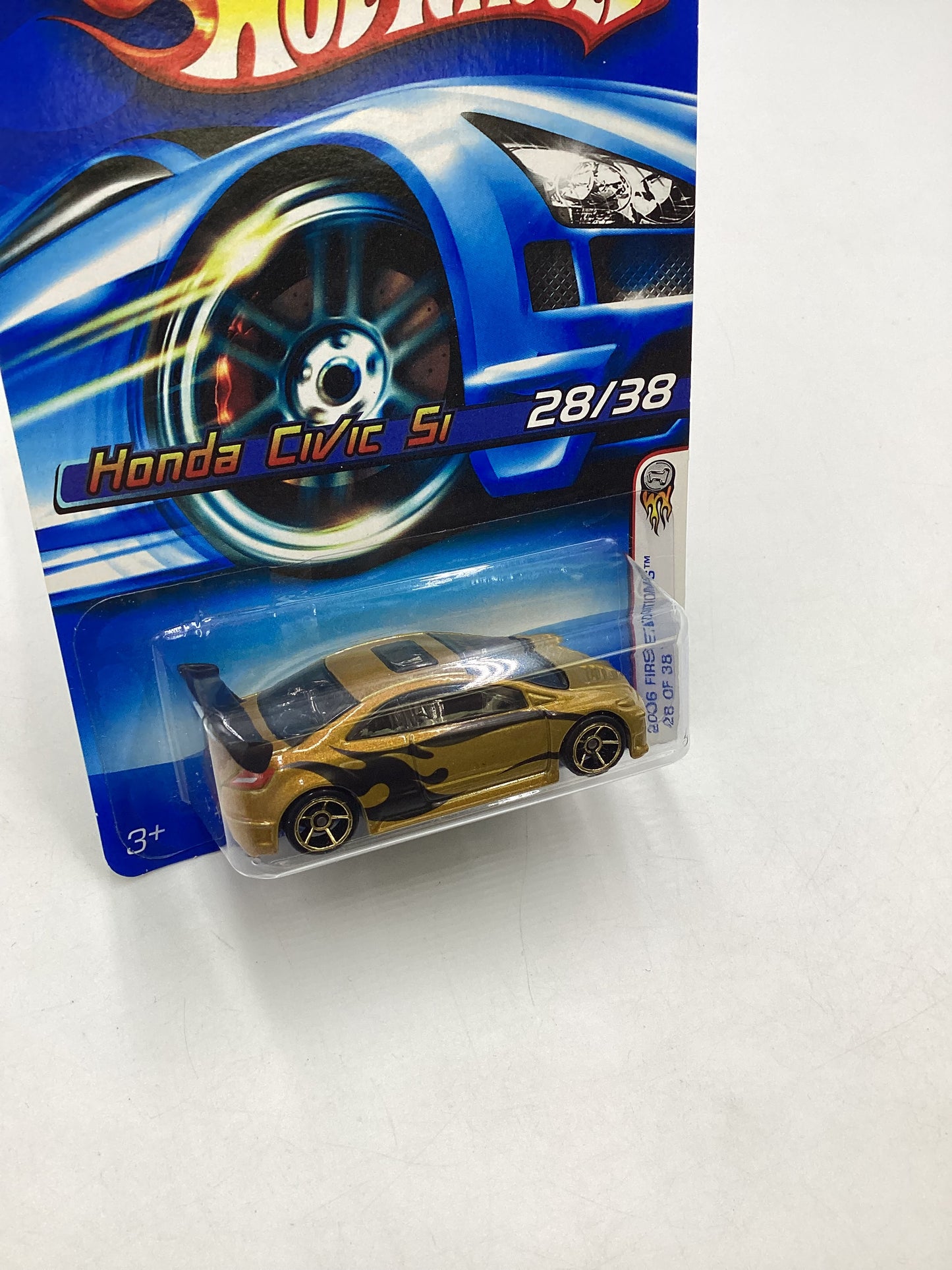 2006 Hot wheels #028 Gold Honda Civic Si 78A