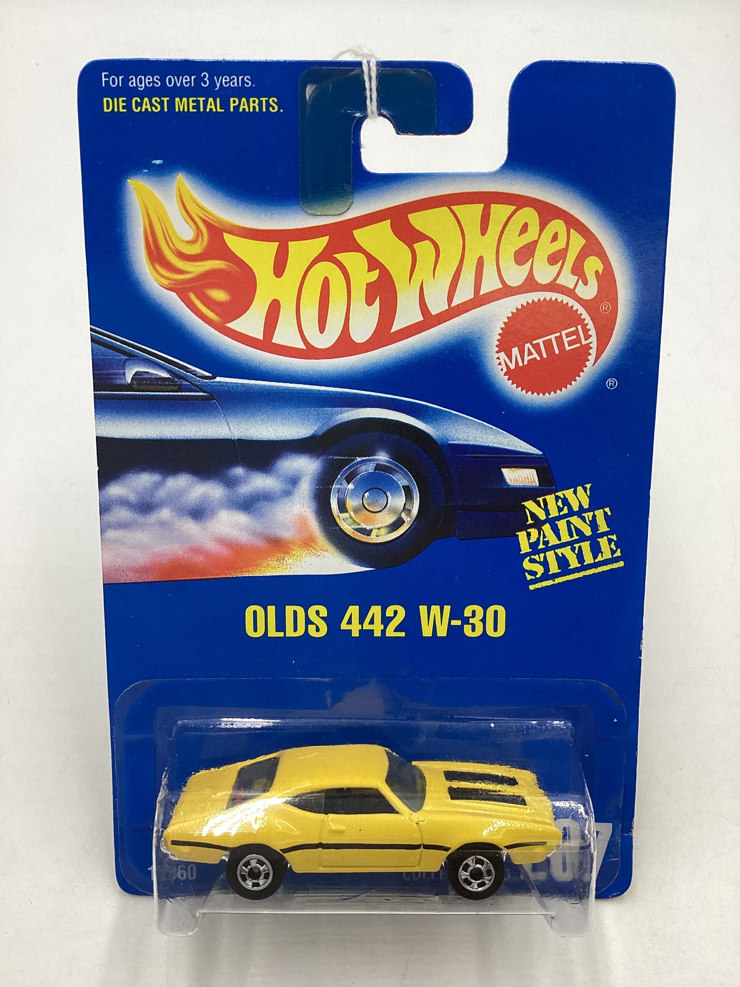 Hot Wheels Blue Card Collector No. 267 Olds 442 W-30 Yellow BW Wheels 239G