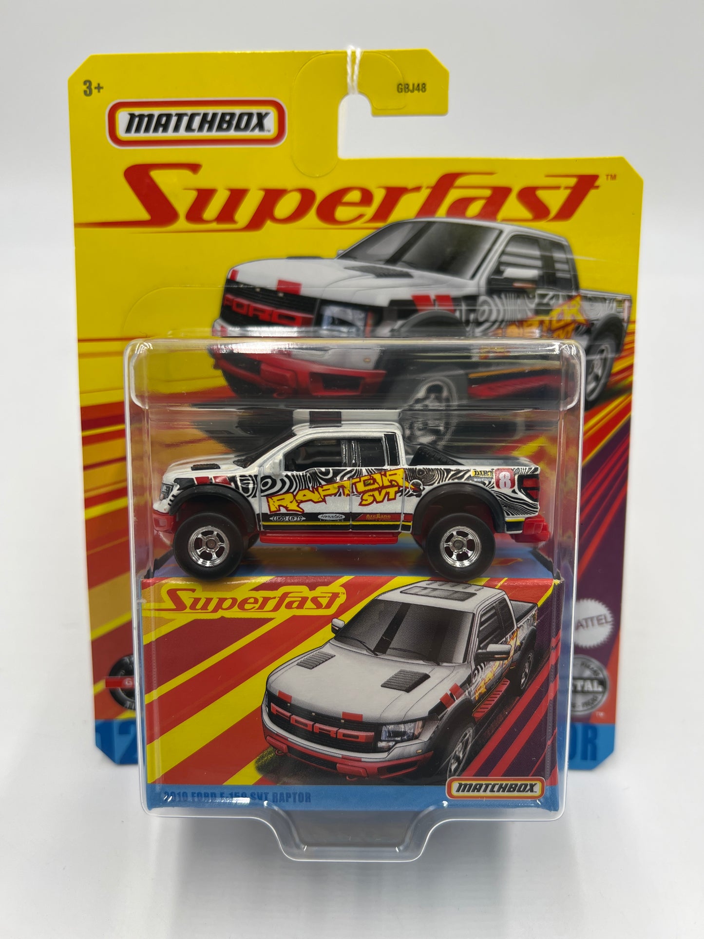 Matchbox Superfast #12 2010 Ford F-150 Raptor White 169i