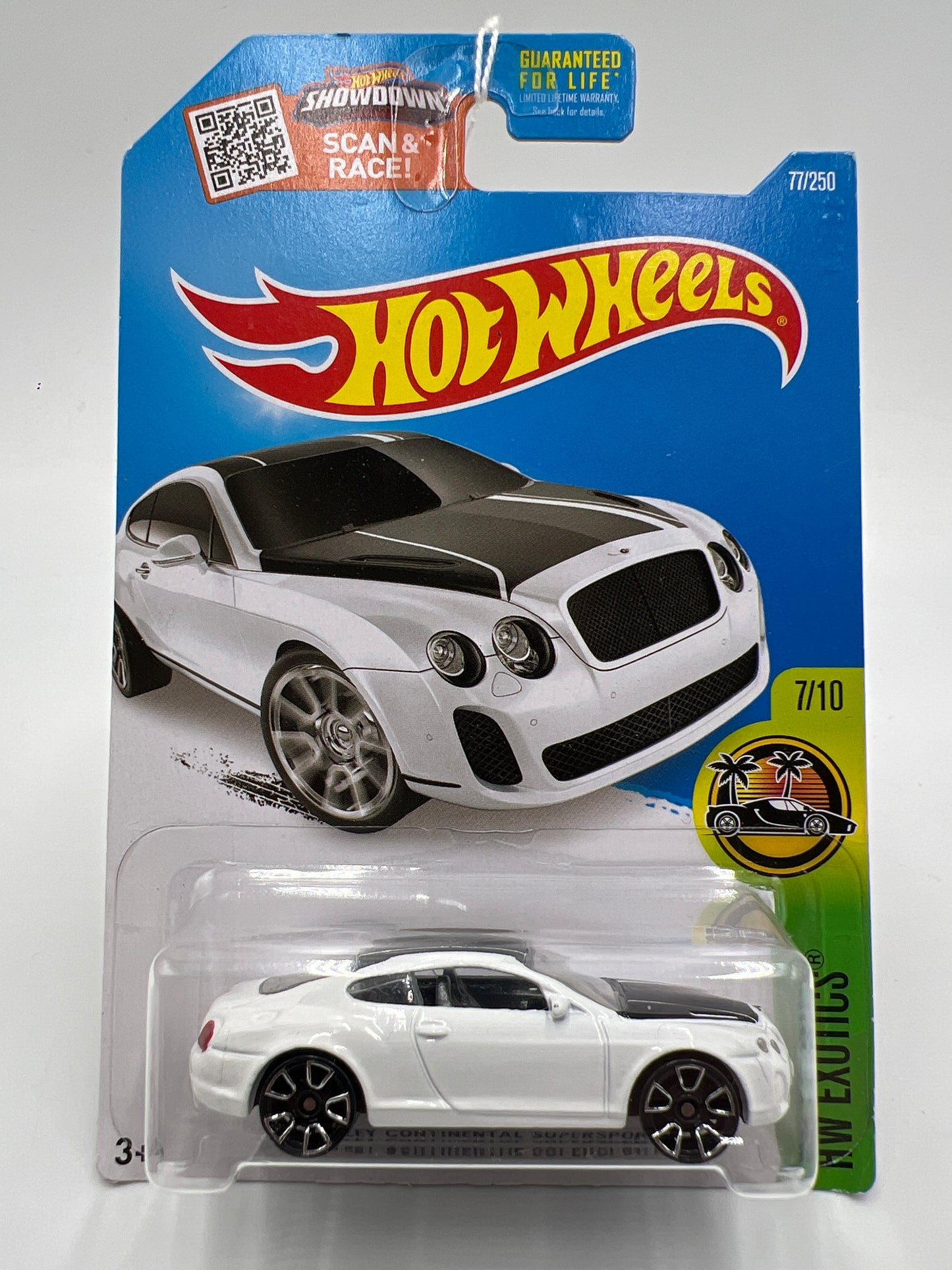 2016 Hot Wheels Exotics #77 Bentley Continental Supersports White 63B