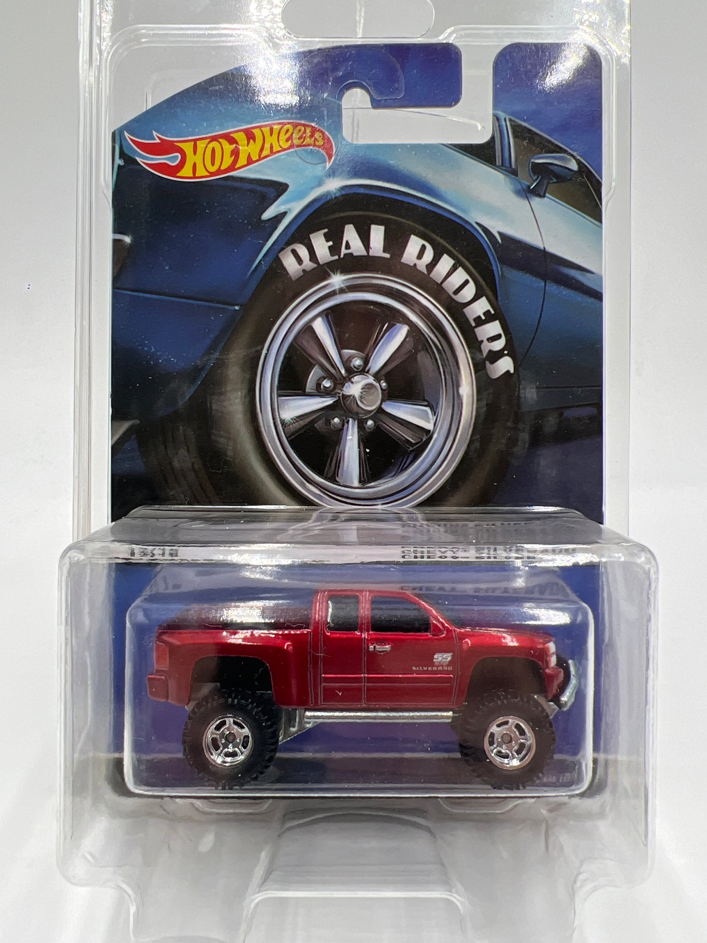 Hot Wheels Heritage Real Riders #12 Chevy Silverado Red W/Protector