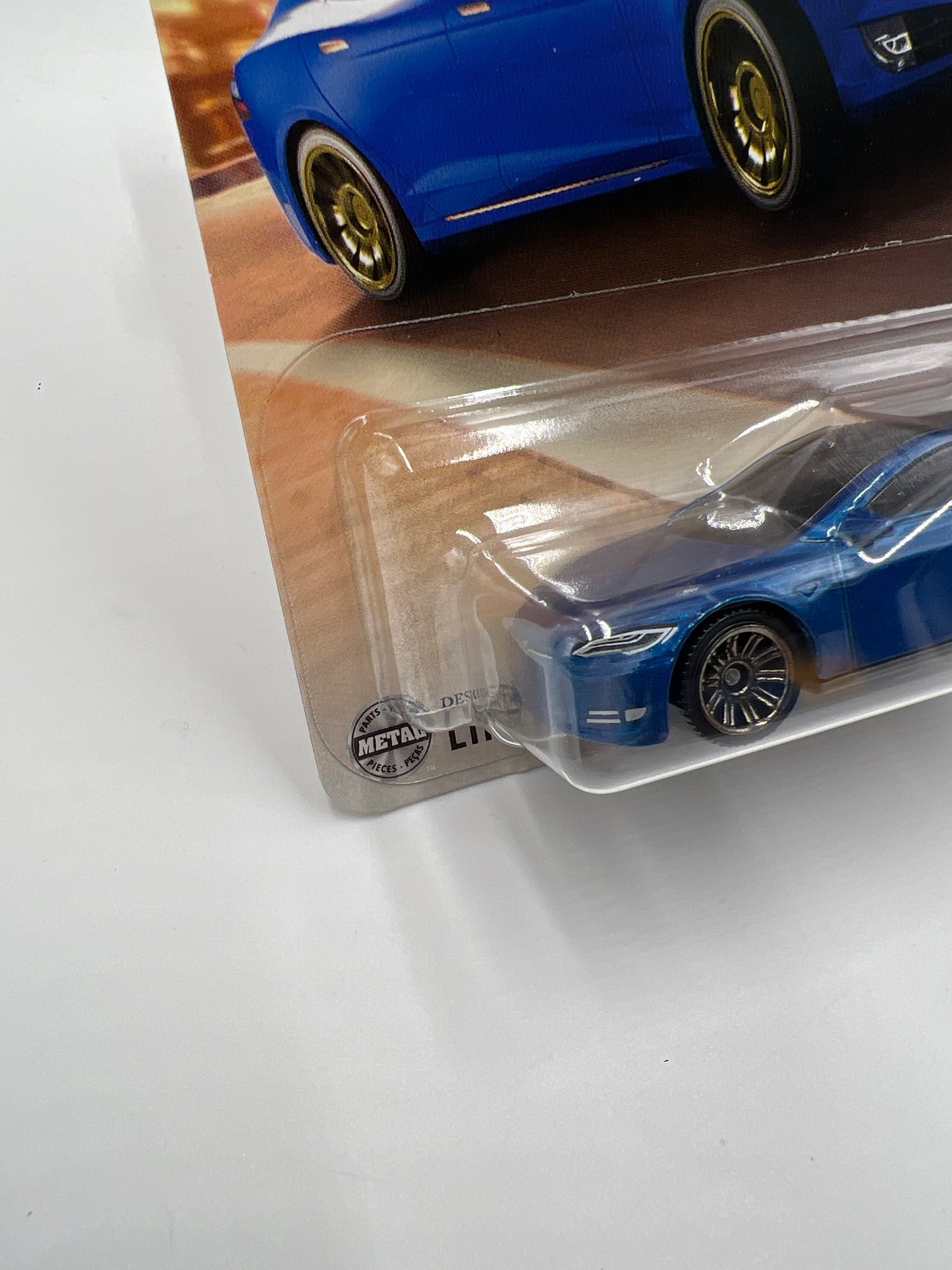 2025 Matchbox #42 Tesla Model S Blue 213K