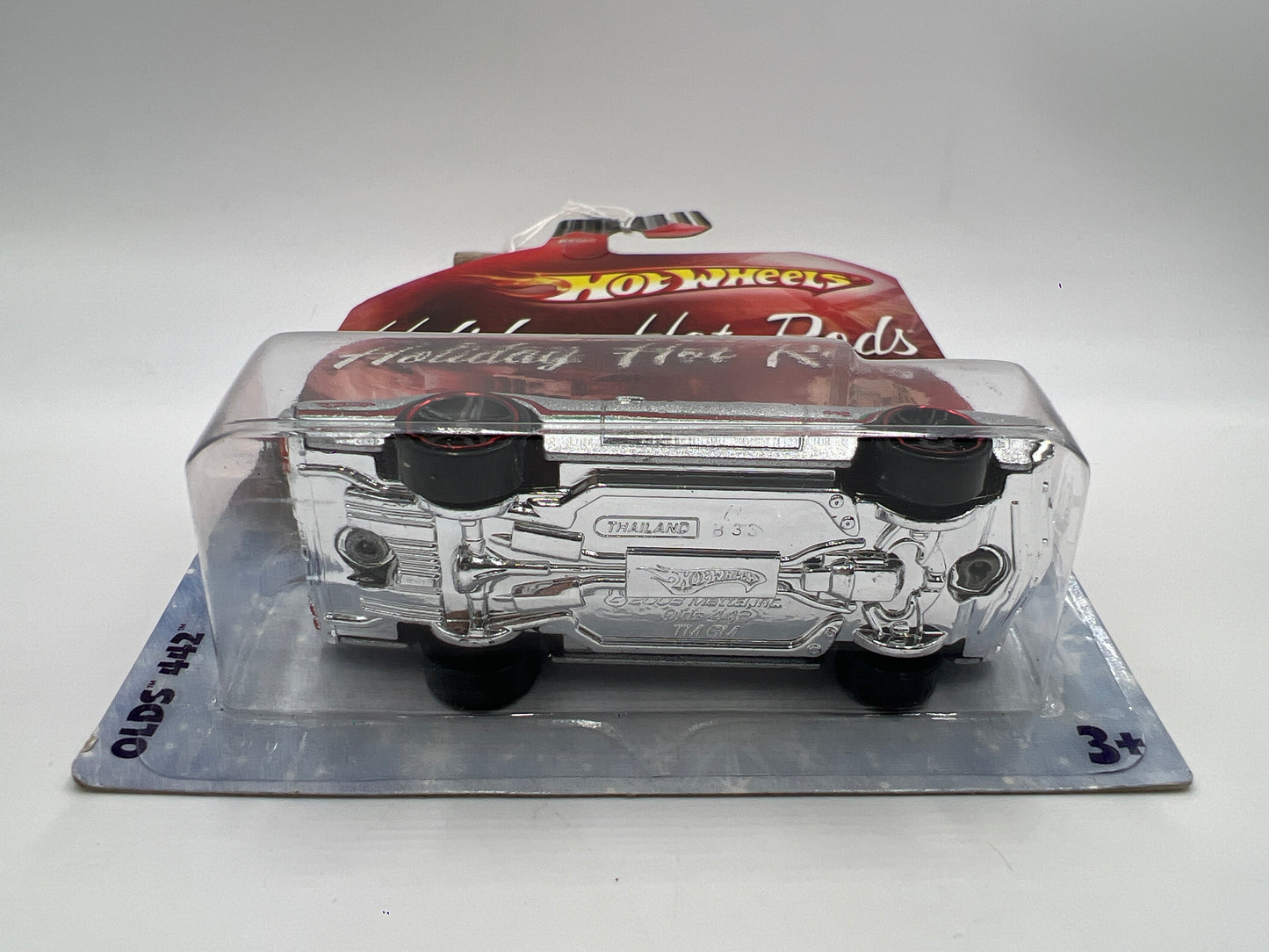 2009 Hot Wheels Holiday Hot Rods Olds 442 Silver 152A