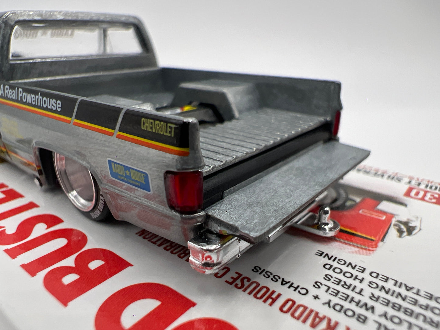 Mini GT x Kaido House #130 CHASE Chevrolet Silverado Tamiya x Kaido House Clod Buster Orange