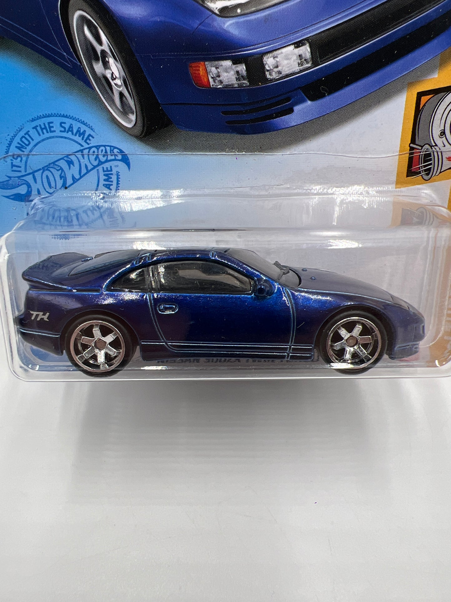 2021 Hot Wheels Super Treasure Hunt #23 Nissan 300ZX Twin Turbo Blue W/Protector