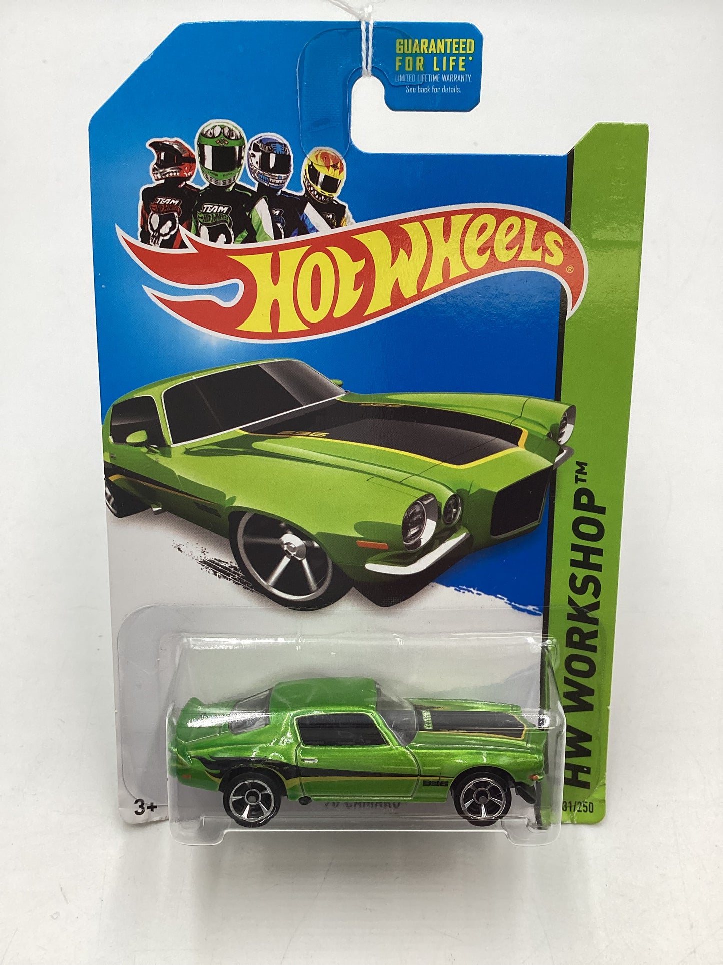 2014 Hot Wheels #231 Green 70 Camaro 18H