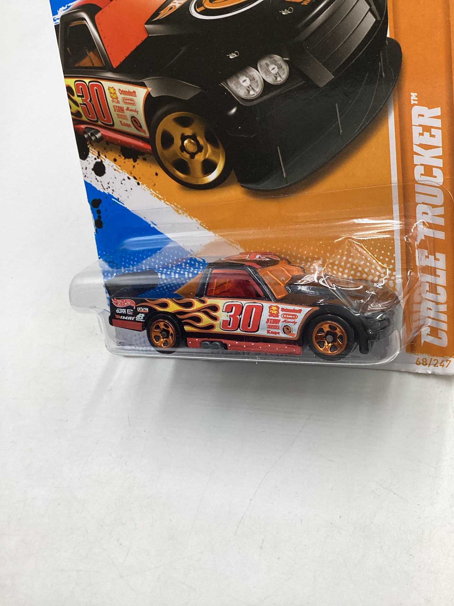 2012 Hot Wheels #68 Circle Trucker Black 55i