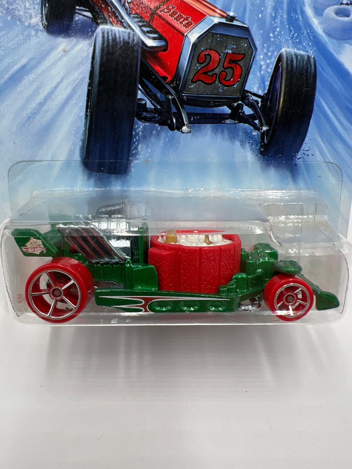 2014 Hot Wheels Holiday Hot Rods #6 Hot Tub Green/Red 150D