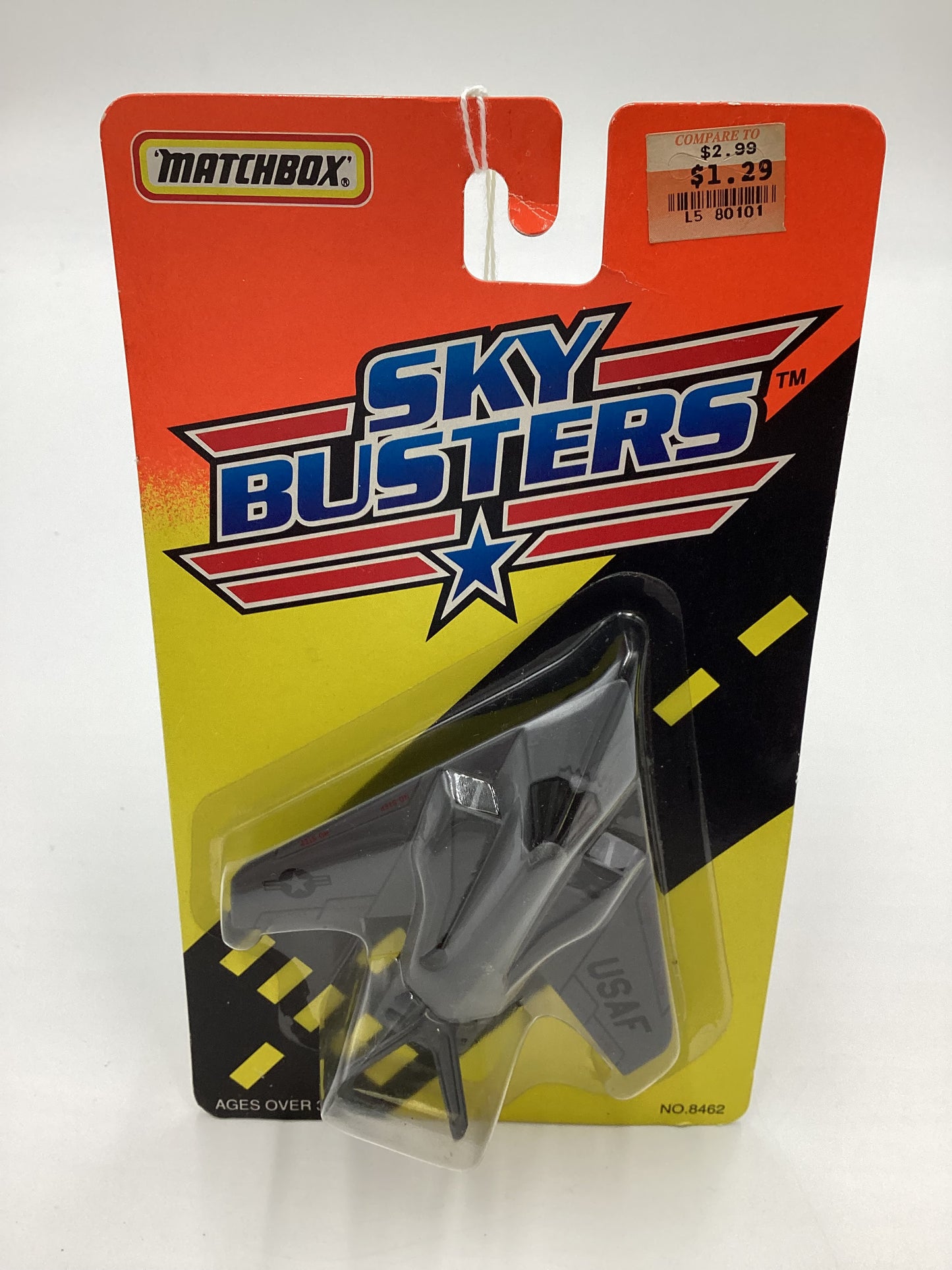 1994 Matchbox Skybusters No. 8462 USAF Stealth Fighter Gray