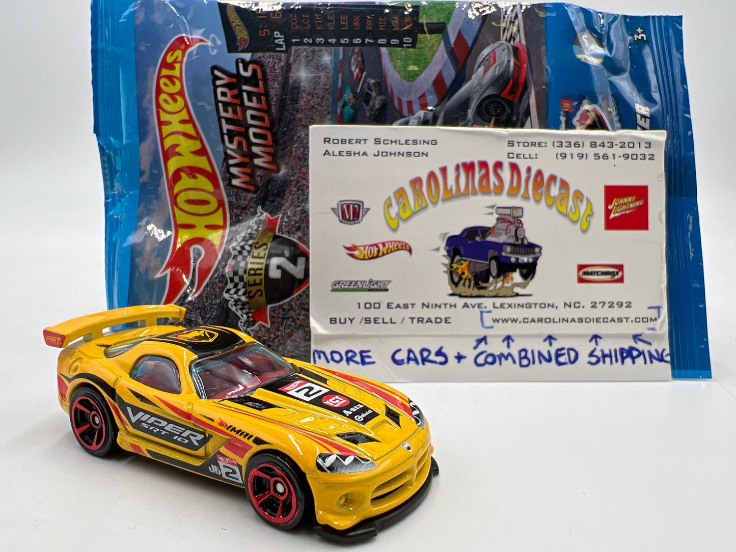 2019 Hot Wheels Mystery Models Series 2 #2 Chase Dodge Viper SRT 10 ACR Yellow