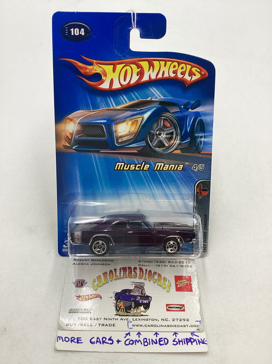 2005 Hot Wheels #104 1969 Dodge Charger Purple Kmart Exclusive