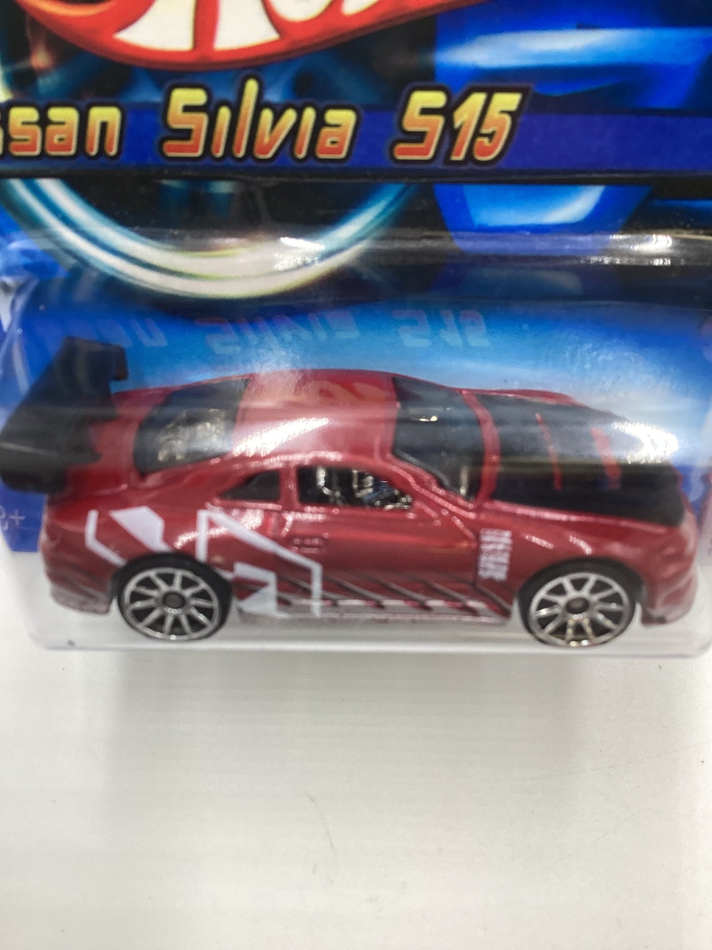 2006 Hot Wheels #003 Nissan Silvia S15 Red Short Card SR