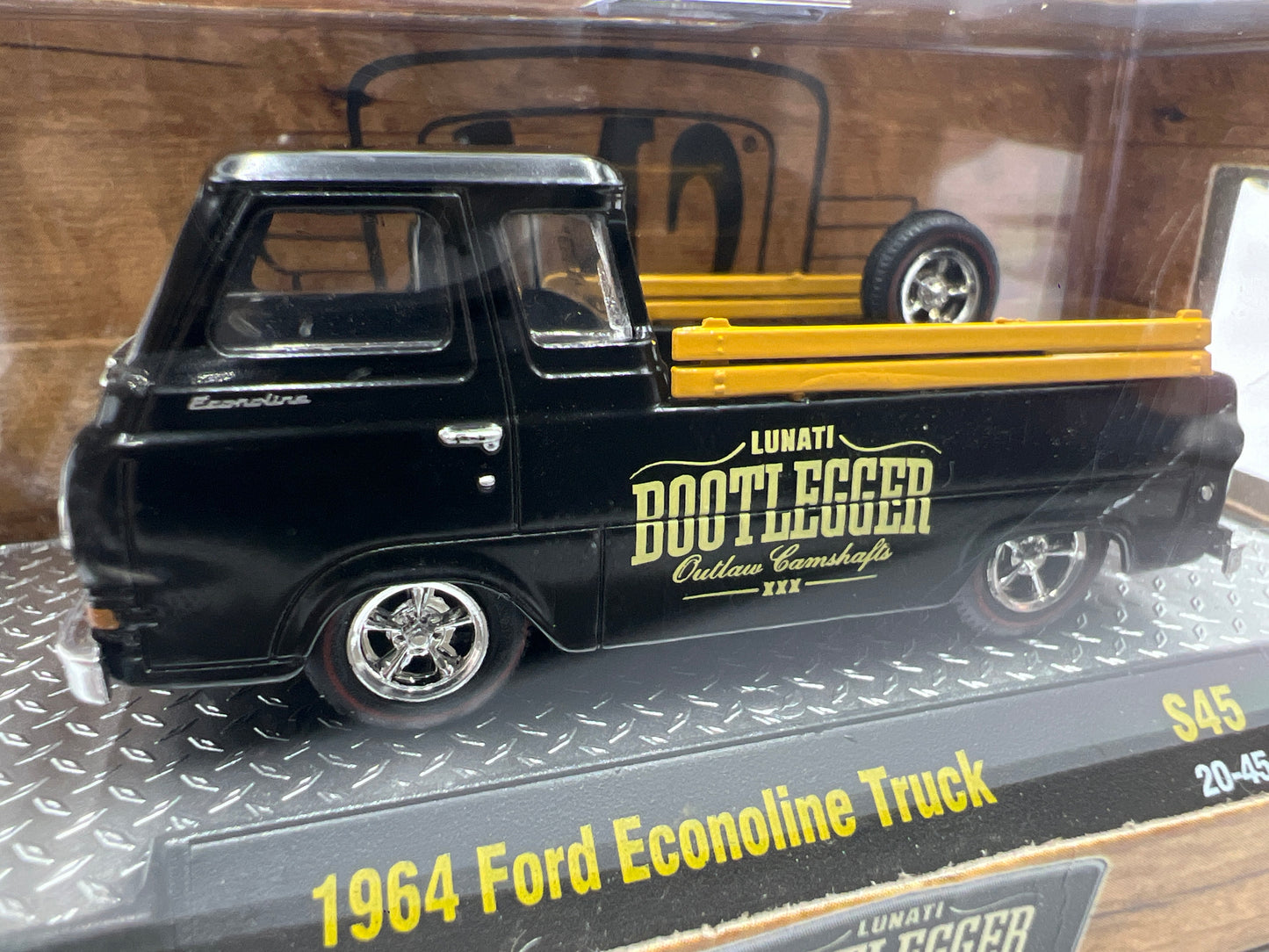 M2 Machines Bootlegger 1964 Ford Econoline Truck Black S45