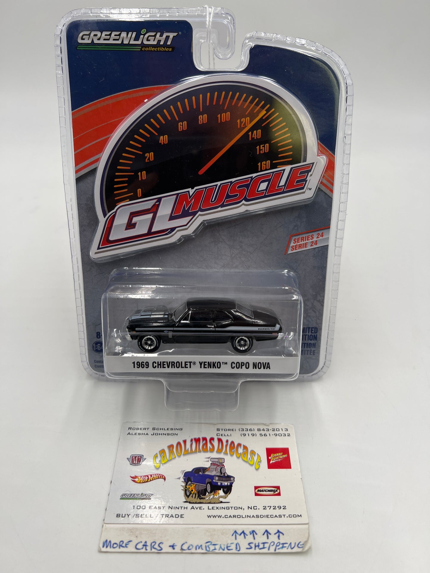 Greenlight GL Muscle Series 24 1969 Chevrolet Yenko COPO Nova Black 178E