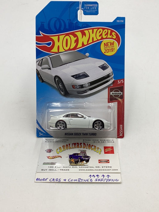 2019 Hot wheels #110 Nissan 300ZX Twin Turbo white bad card see last pic 81F