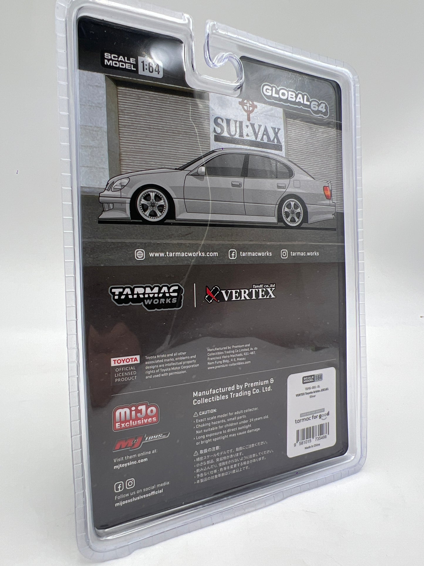 Tarmac Works Mijo Exclusives VERTEX Toyota Aristo JZS161 Silver